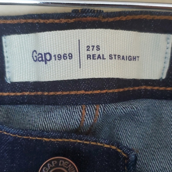 Gap 1969 Real Straight navy blue jeans - Picture 7 of 8